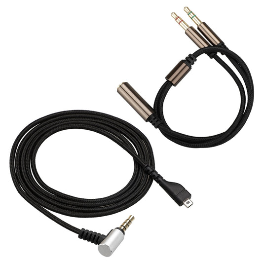 ZS0135 2 in 1 For SteelSeries Arctis 3 / 5 / 7 Earphone Audio Cable + Earphone Adapter Cable Set - Headset Accessories by PMC Jewellery | Online Shopping South Africa | PMC Jewellery | Buy Now Pay Later Mobicred