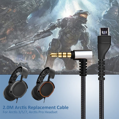 ZS0135 2 in 1 For SteelSeries Arctis 3 / 5 / 7 Earphone Audio Cable + Earphone Adapter Cable Set - Headset Accessories by PMC Jewellery | Online Shopping South Africa | PMC Jewellery | Buy Now Pay Later Mobicred