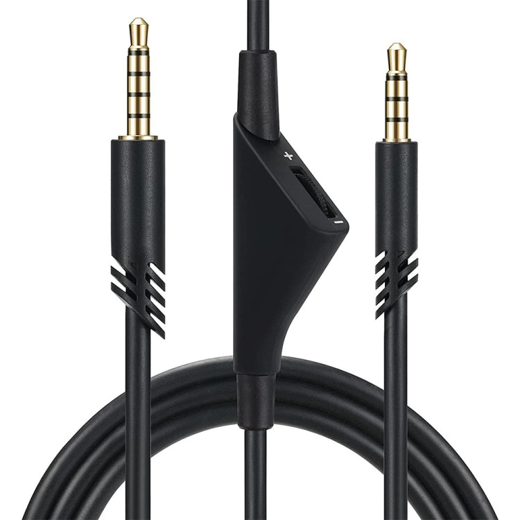 ZS0175 For Logitech Astro A10 / A40 / A30 3.5mm Male to Male Volume Adjustable Earphone Audio Cable, Cable Length: 2m - Headset Accessories by PMC TechLife | Online Shopping South Africa | PMC TechLife