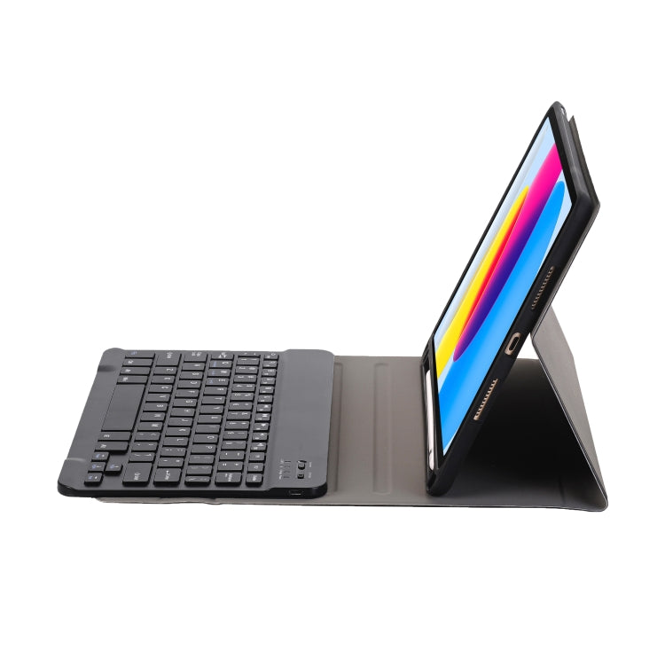 For iPad 10th Gen 10.9 2022 A10B Lambskin Texture Ultra-thin Bluetooth Keyboard Leather Tablet Case with Pen Slot(Dark Blue) - Universal by PMC TechLife | Online Shopping South Africa | PMC TechLife