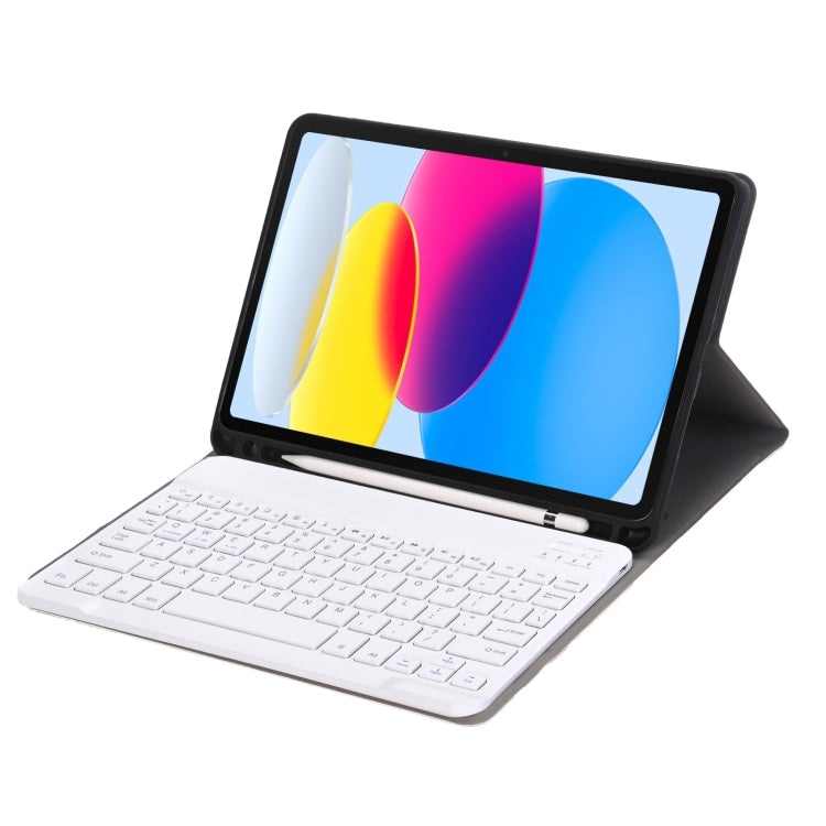 For iPad 11 2025 / 10th Gen 10.9 2022 A10B Lambskin Texture Ultra-thin Bluetooth Keyboard Leather Tablet Case with Pen Slot(Gold) - Universal by PMC TechLife | Online Shopping South Africa | PMC TechLife | Buy Now Pay Later Mobicred