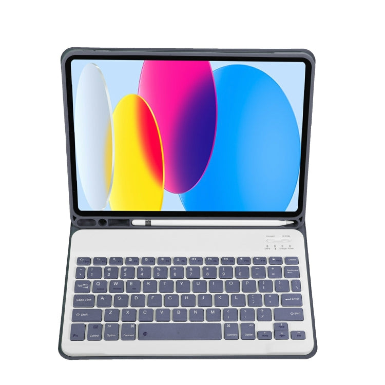 For iPad 11 2025 / 10th Gen 10.9 2022 A10B Lambskin Texture Ultra-thin Bluetooth Keyboard Leather Tablet Case with Pen Slot(Purple) - Universal by PMC TechLife | Online Shopping South Africa | PMC TechLife | Buy Now Pay Later Mobicred
