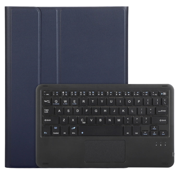 For iPad 10th Gen 10.9 2022 A10B-A Lambskin Texture Bluetooth Touch Keyboard Leather Tablet Case with Pen Slot(Dark Blue) - Universal by PMC TechLife | Online Shopping South Africa | PMC TechLife
