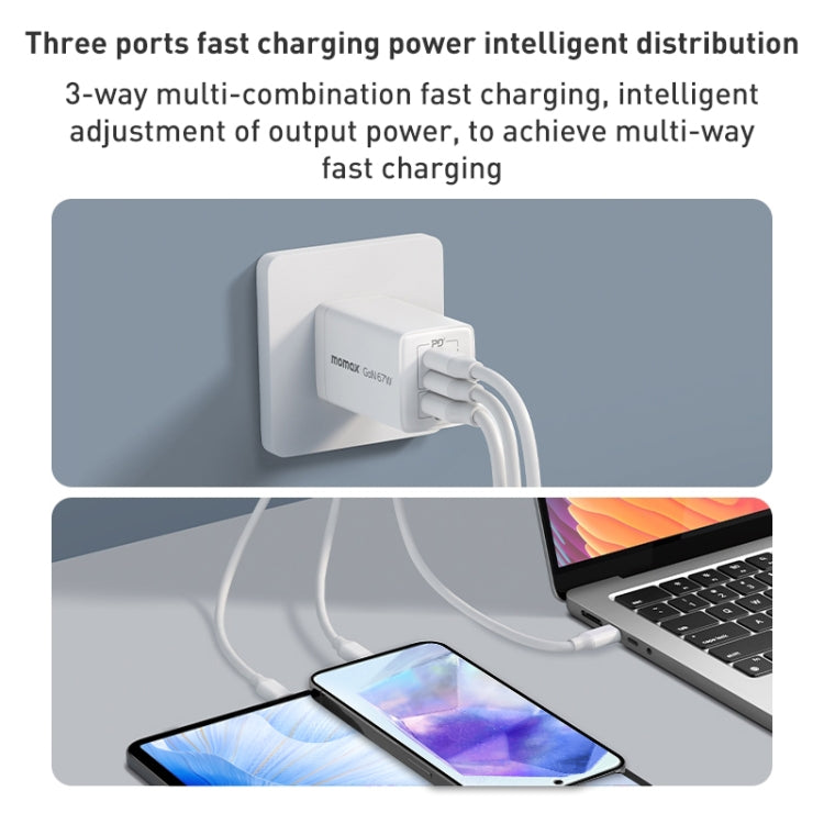 MOMAX UM30 PD 67W Fast Charger Power Adapter, UK Plug(Black) - free shipping - PMC TechLife - Order now!