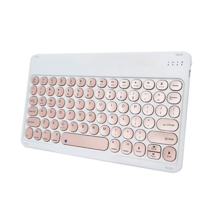 X3 10 inch Universal Tablet Round Keycap Wireless Bluetooth Keyboard (Pink) - Universal Keyboard by PMC Jewellery | Online Shopping South Africa | PMC Jewellery