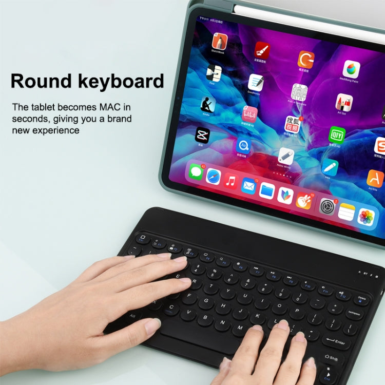 X3 10 inch Universal Tablet Round Keycap Wireless Bluetooth Keyboard (Pink) - Universal Keyboard by PMC Jewellery | Online Shopping South Africa | PMC Jewellery