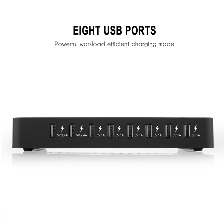 006L Multi-function 50W DC5V/10A (Max) Output (Low Power) 8 Ports USB Detachable Charging Station Smart Charger(Black) - Multifunction Charger by PMC Jewellery | Online Shopping South Africa | PMC Jewellery | Buy Now Pay Later Mobicred