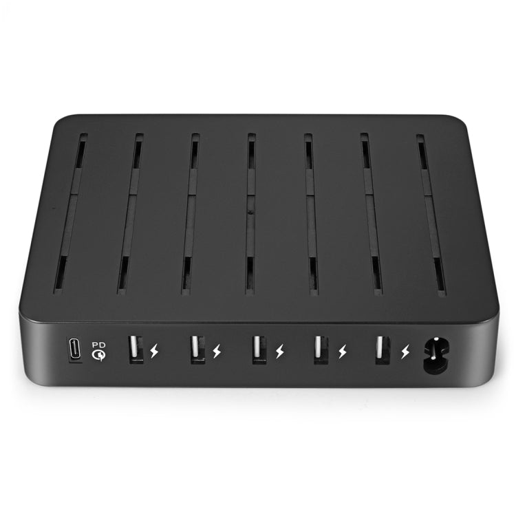 008PD Multi-function AC 100V~240V 6 Ports USB-C PD Detachable Charging Station Smart Charger, US/EU/UK/AU/Japanese Plug(Black) - Multifunction Charger by PMC Jewellery | Online Shopping South Africa | PMC Jewellery | Buy Now Pay Later Mobicred