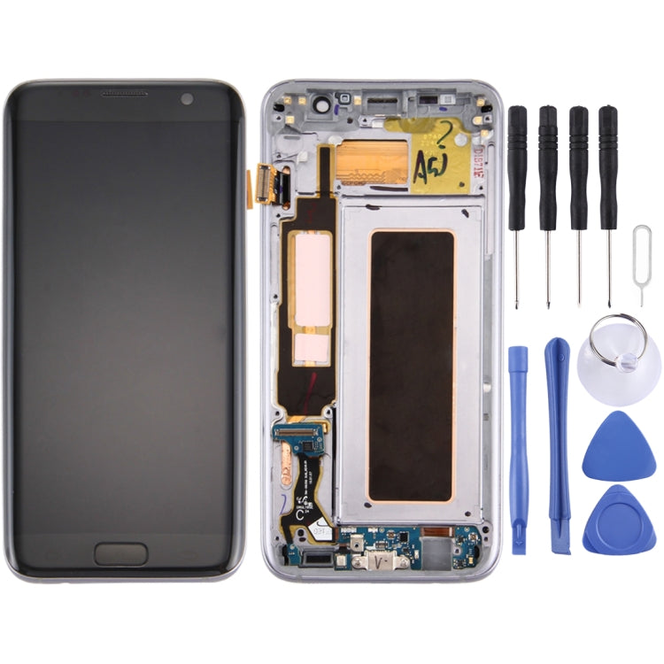 Original LCD Screen and Digitizer Full Assembly with Frame & Charging Port Board & Volume Button & Power Button For Galaxy S7 Edge / G935F(Black) - free shipping - PMc TechLife - Order now!