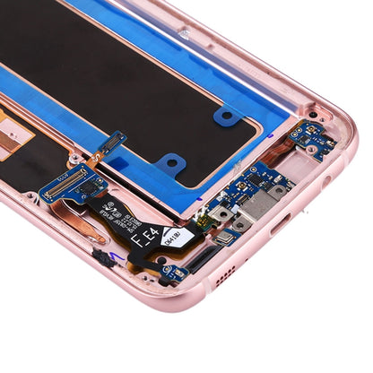 Original LCD Screen and Digitizer Full Assembly with Frame & Charging Port Board & Volume Button & Power Button for Galaxy S7 Edge / G935A(Pink) - Other Galaxy Parts by PMC Jewellery | Online Shopping South Africa | PMC Jewellery | Buy Now Pay Later Mobicred