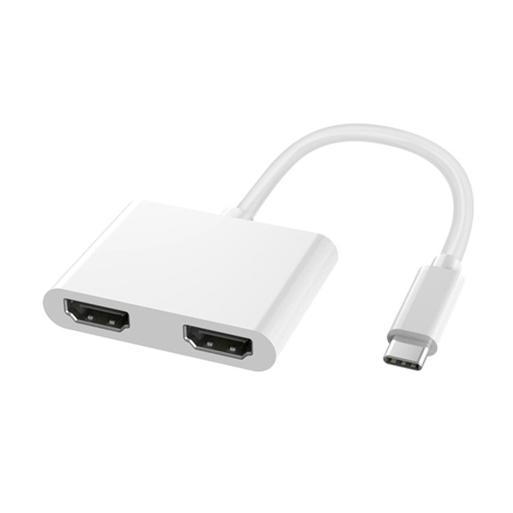4 in 1 Multifunction USB-C / Type-C to PD USB-C / Type-C +USB 3.0+Dual HDMI HUB Docking Station (White) - USB HUB by PMC Jewellery | Online Shopping South Africa | PMC Jewellery | Buy Now Pay Later Mobicred