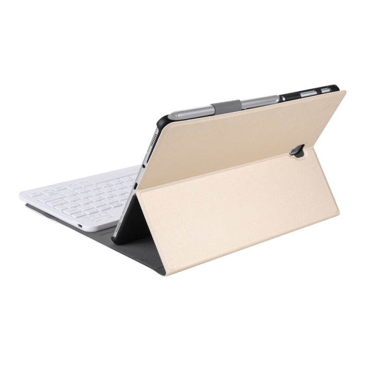 A590 Ultra-thin Detachable Magnetic Bluetooth Keyboard Leather Tablet Case for Galaxy Tab A 10.5 T590 / T595, with Holder(Gold) - Samsung Keyboard by PMC TechLife | Online Shopping South Africa | PMC TechLife | Buy Now Pay Later Mobicred