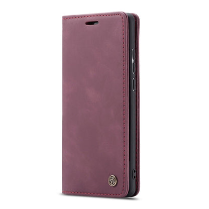 CaseMe-013 Multifunctional Retro Frosted Horizontal Flip Leather Case for Galaxy A40, with Card Slot & Holder & Wallet(Wine Red) - Galaxy Phone Cases by CaseMe | Online Shopping South Africa | PMC Jewellery | Buy Now Pay Later Mobicred