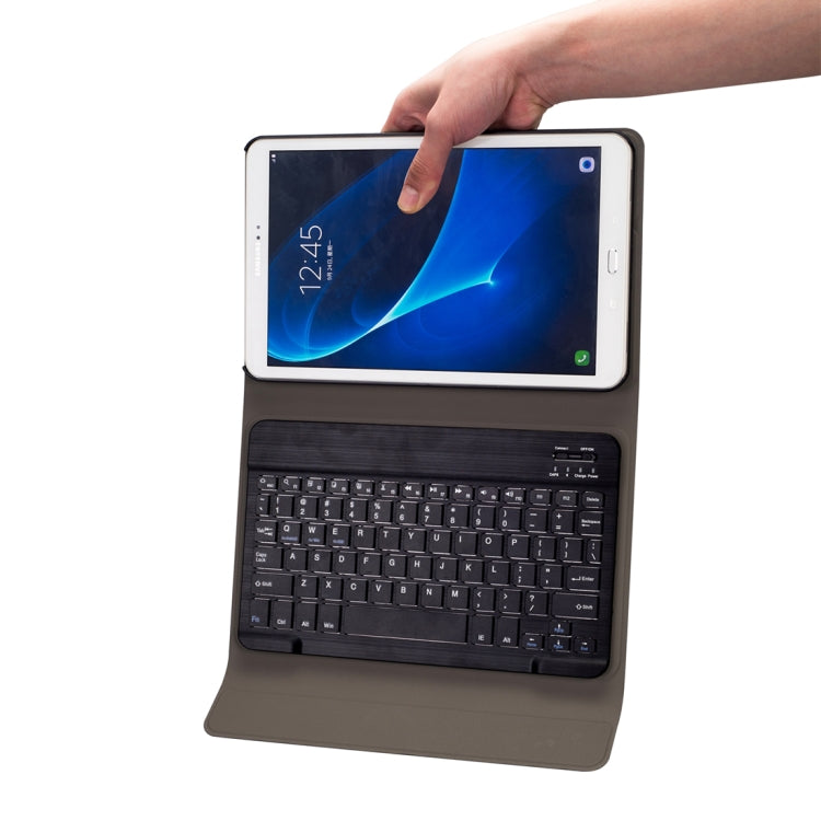 DY580 For Galaxy Tab A 10.1 T580 / T585 Detachable Plastic Bluetooth Keyboard Leather Tablet Case with Holder (Black) - Samsung Keyboard by PMC TechLife | Online Shopping South Africa | PMC TechLife