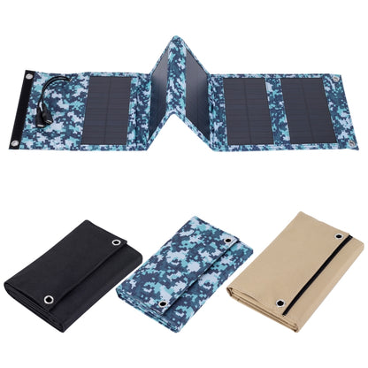 10W Monocrystalline Silicon Foldable Solar Panel Outdoor Charger with 5V Dual USB Ports (Camouflage) - Charger by PMC Jewellery | Online Shopping South Africa | PMC Jewellery | Buy Now Pay Later Mobicred