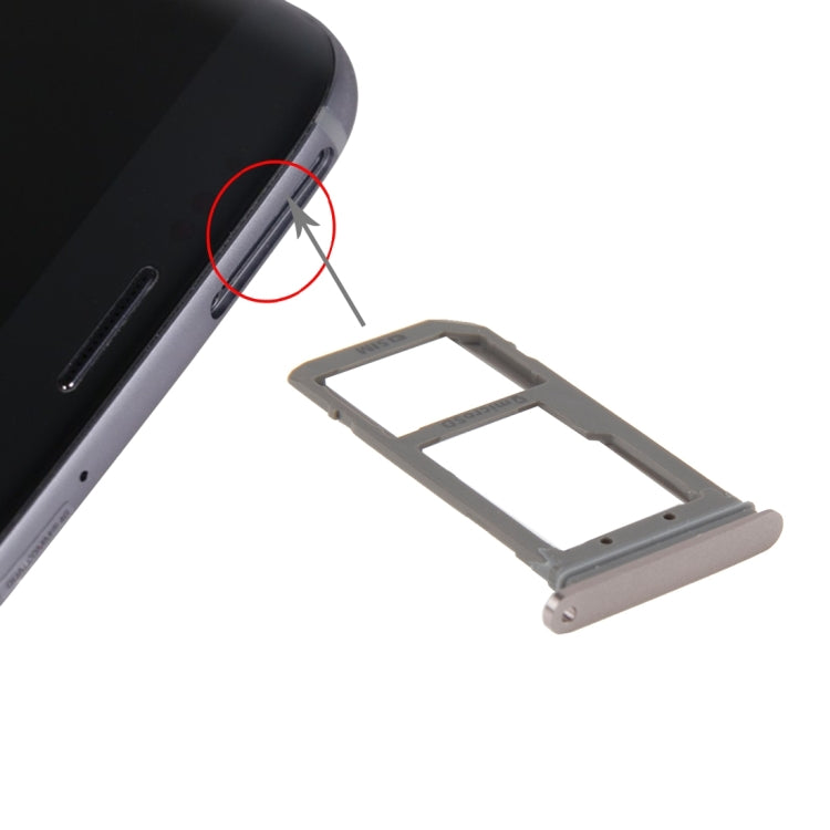 For Galaxy S7 Edge / G935 SIM Card Tray and Micro SD Card Tray  (Rose Gold) - free shipping - PMc TechLife - Order now!