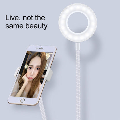 Clip Style Universal Cell Phone Holder Bracket Selfie Ring Light with 3-Color Light Adjustment, for Studio Recording, Live Broadcast, Live Show, KTV, etc.(Black) - Selfie Light by PMC Jewellery | Online Shopping South Africa | PMC Jewellery | Buy Now Pay Later Mobicred