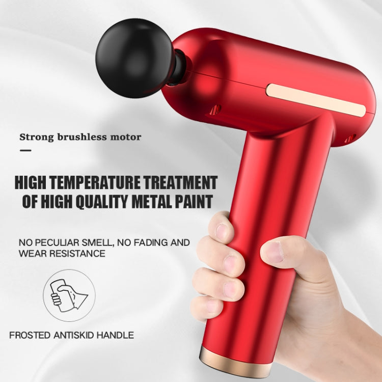 USB Charging Three-speed Vibration Adjustable Mini Fascia Gun Electric Massage Gun Full Body Massager(Red) - free shipping - PMC TechLife - Order now!