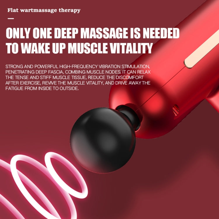 USB Charging Three-speed Vibration Adjustable Mini Fascia Gun Electric Massage Gun Full Body Massager(Red) - free shipping - PMC TechLife - Order now!