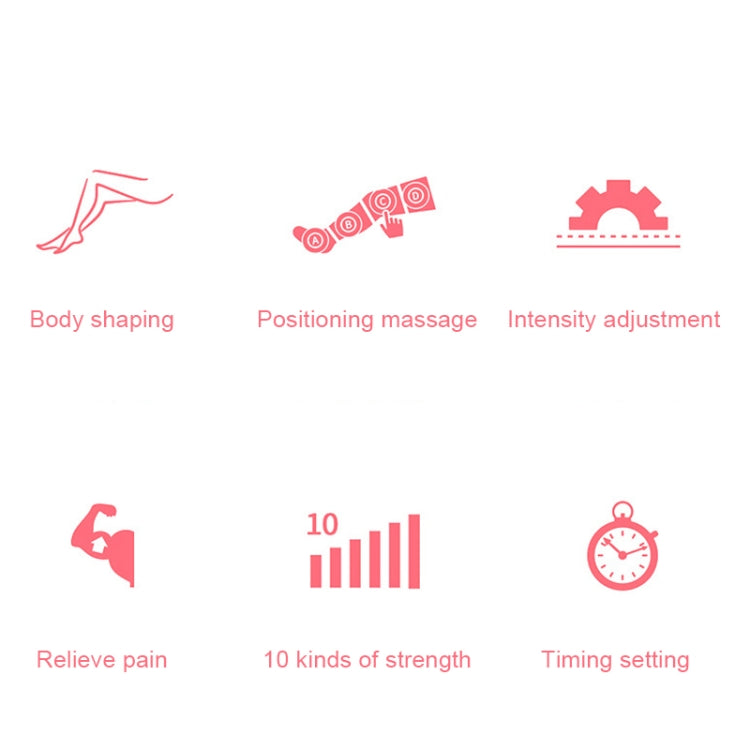 RD-M2857 Single Hand Airbag All-inclusive Intelligent Air Wave Pressure Massager with Host, Support Timing / Positioning Massage & 10 Kinds of Adjustable Force, US Plug or EU Plug(Pink) - free shipping - PMC TechLife - Order now!