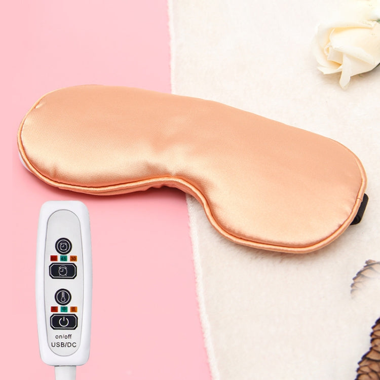 USB Charging Heating Silk Moxa Sleep Eye Mask (Rose Gold) - Eye Masks by PMC TechLife | Online Shopping South Africa | PMC TechLife | Buy Now Pay Later Mobicred