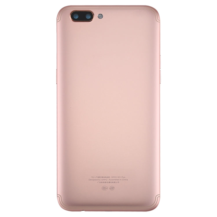 For OPPO R11 Plus Back Cover (Rose Gold) - Back Cover by PMC Jewellery | Online Shopping South Africa | PMC Jewellery | Buy Now Pay Later Mobicred