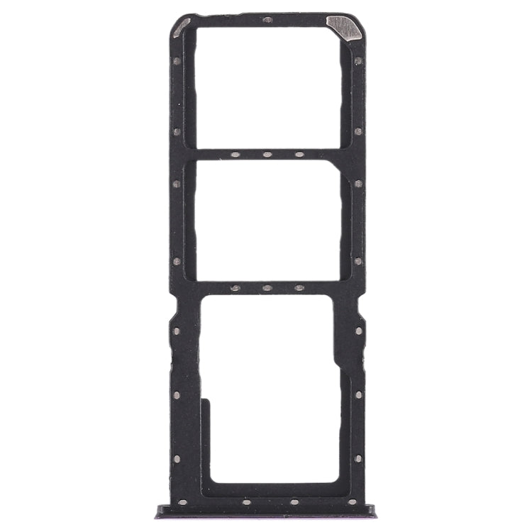 For OPPO A7x / F9 / F9 Pro / Realme 2 Pro 2 x SIM Card Tray + Micro SD Card Tray (Purple) - Card Socket by PMc TechLife | Online Shopping South Africa | PMc TechLife | Buy Now Pay Later Mobicred