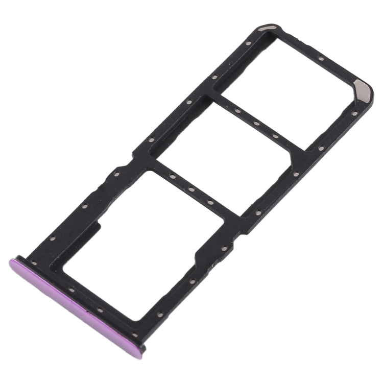 For OPPO A7x / F9 / F9 Pro / Realme 2 Pro 2 x SIM Card Tray + Micro SD Card Tray (Purple) - Card Socket by PMc TechLife | Online Shopping South Africa | PMc TechLife | Buy Now Pay Later Mobicred