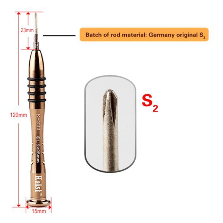 Kaisi K-222 Precision Screwdrivers Professional Repair Opening Tool for Mobile Phone Tablet PC (Five star: 0.8) - free shipping - PMC TechLife - Order now!