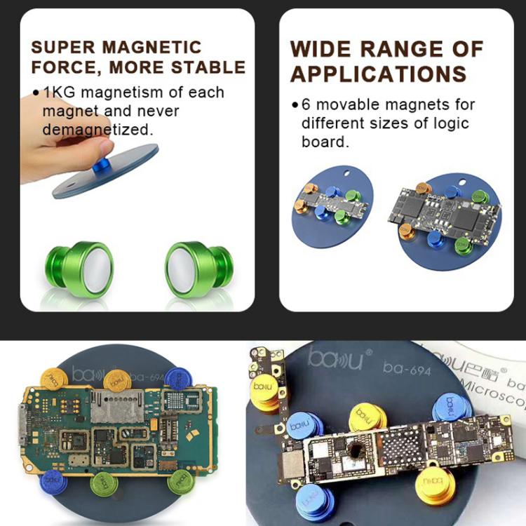 BAKU Universal PCB Fixture Movable Magnetic Jig Board Holder IC Maintenance Repair - free shipping - PMC TechLife - Order now!