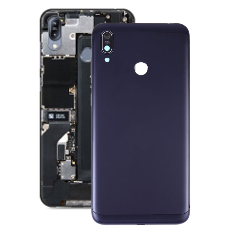 Battery Back Cover with Camera Lens for Asus Zenfone Max M2 ZB633KL ZB632KL(Dark Blue) - Back Cover by PMC Jewellery | Online Shopping South Africa | PMC Jewellery | Buy Now Pay Later Mobicred