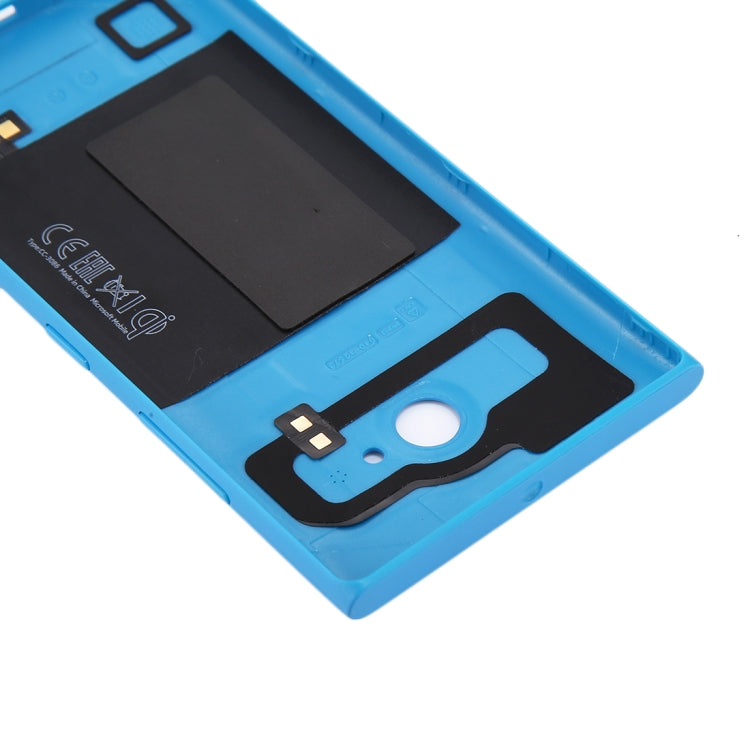 for Nokia Lumia 735 Solid Color NFC Battery Back Cover(Blue) - Back Cover by PMC Jewellery | Online Shopping South Africa | PMC Jewellery | Buy Now Pay Later Mobicred