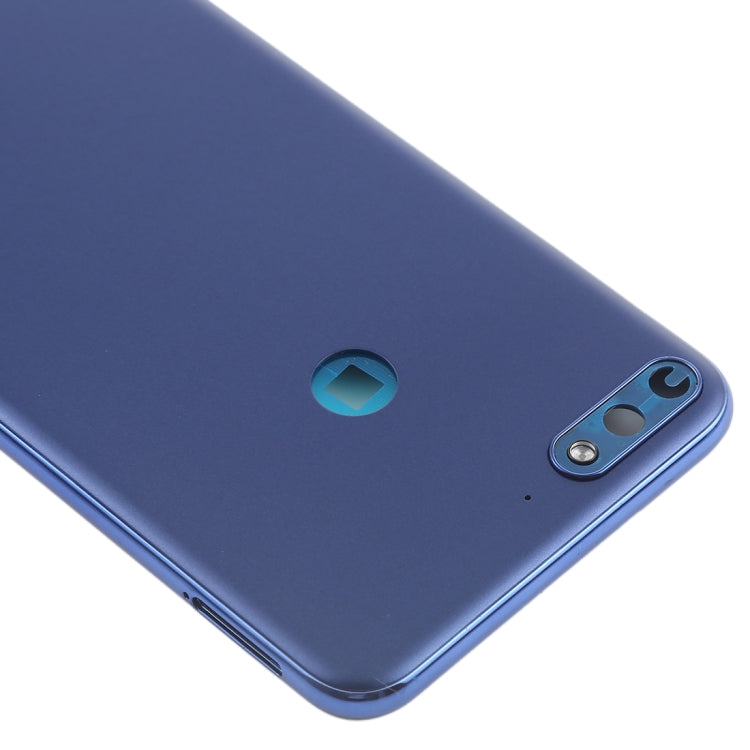 Back Cover with Side Keys for Huawei Y7 (2018)(Blue) - Back Cover by PMC Jewellery | Online Shopping South Africa | PMC Jewellery | Buy Now Pay Later Mobicred