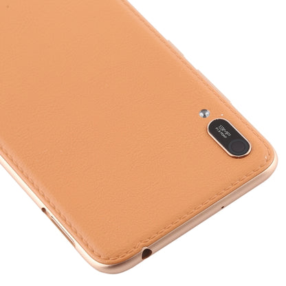 Battery Back Cover with Camera Lens & Side Keys for Huawei Enjoy 9e(Coffee) - Back Cover by PMC Jewellery | Online Shopping South Africa | PMC Jewellery | Buy Now Pay Later Mobicred