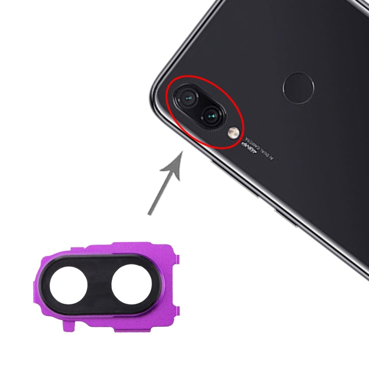 Back Camera Bezel for Xiaomi Redmi Note 7 Pro / Redmi Note 7 (Purple) - Camera by PMC Jewellery | Online Shopping South Africa | PMC Jewellery