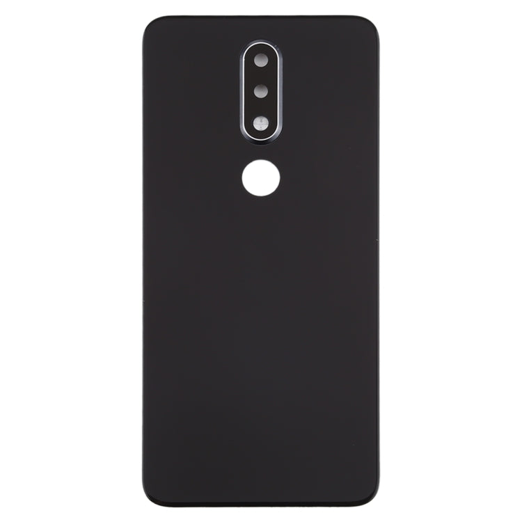 Battery Back Cover with Camera Lens for Nokia X6 (2018) / 6.1 Plus TA-1099 TA-1103(Black) - Back Cover by PMC Jewellery | Online Shopping South Africa | PMC Jewellery | Buy Now Pay Later Mobicred