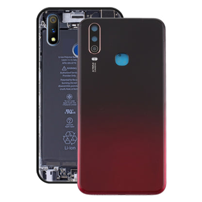 For Vivo Y3 Battery Back Cover with Camera Lens (Red) - Back Cover by PMC Jewellery | Online Shopping South Africa | PMC Jewellery | Buy Now Pay Later Mobicred