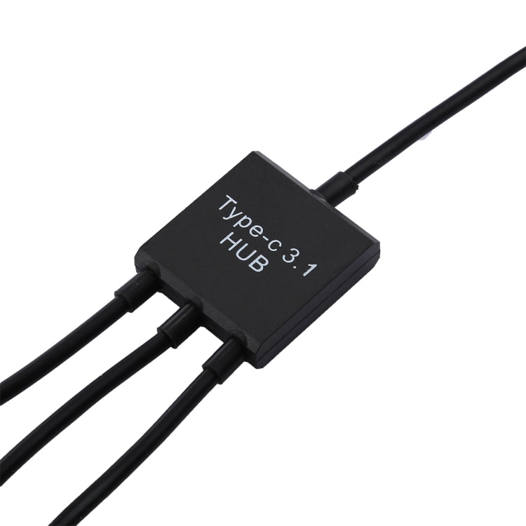 Portable USB-C / Type-C Male to Dual USB Ports Female + Micro USB Female Mini Cable Hub Splitter Adapter - USB HUB by PMC TechLife | Online Shopping South Africa | PMC TechLife | Buy Now Pay Later Mobicred