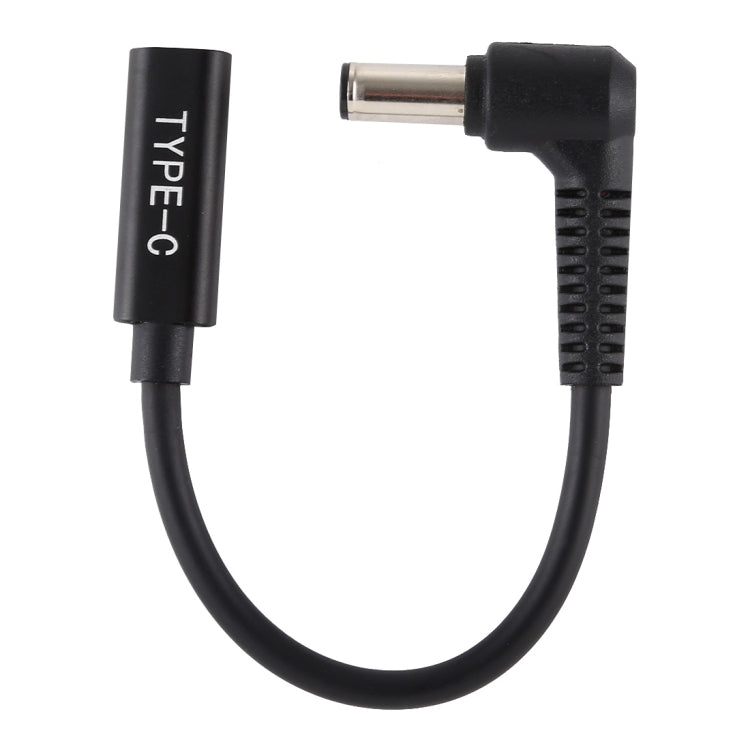 DP 6.0 x 0.6mm to Type-C Female Power Adapter Charger Cable (Black) - Universal Power Adapter by PMC TechLife | Online Shopping South Africa | PMC TechLife | Buy Now Pay Later Mobicred