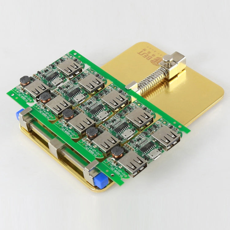 BST- 001C Stainless Steel Circuit Board soldering desoldering PCB Repair Holder Fixtures Cell Phone Repair Tool(Gold) - Repair Fixture by BEST | Online Shopping South Africa | PMC TechLife | Buy Now Pay Later Mobicred