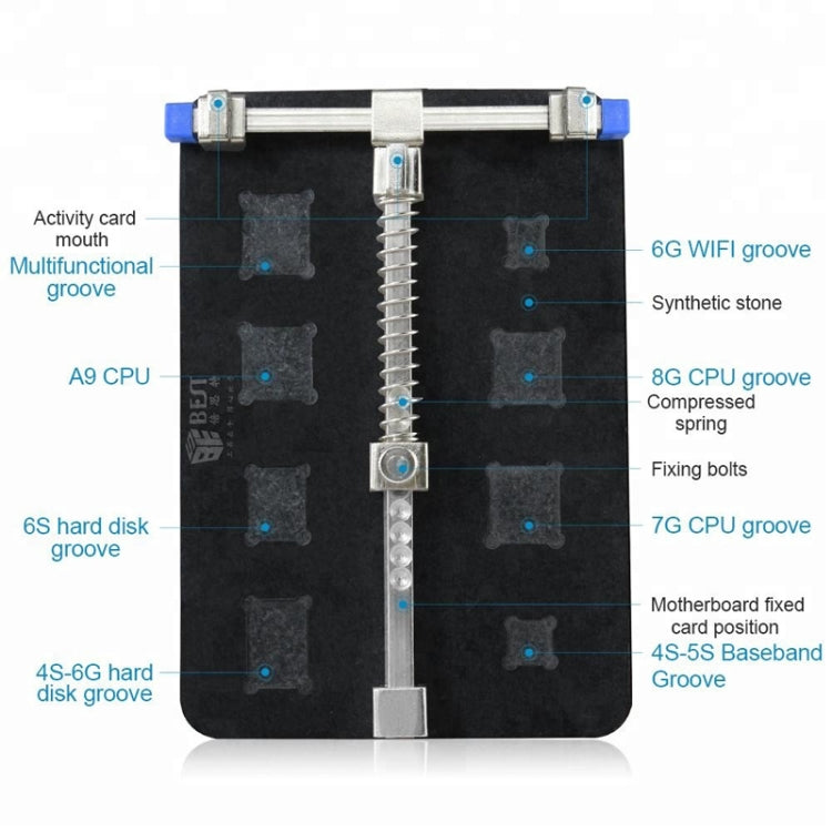 BEST-001E DIY FIX Stainless Steel Circuit Board PCB Holder Fixture Work Station for Chip Repair tools - free shipping - PMC TechLife - Order now!