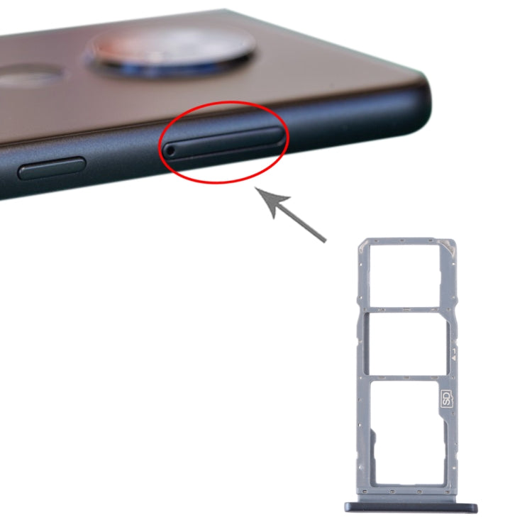 SIM Card Tray + SIM Card Tray + Micro SD Card Tray for Nokia 7.2 / 6.2 TA-1196 TA-1198 TA-1200 TA-1187 TA-1201(Silver) - free shipping - PMc TechLife - Order now!