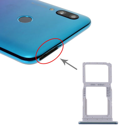 SIM Card Tray + SIM Card Tray / Micro SD Card Tray for Huawei P smart Pro 2019 (Blue) - Card Socket by PMC Jewellery | Online Shopping South Africa | PMC Jewellery