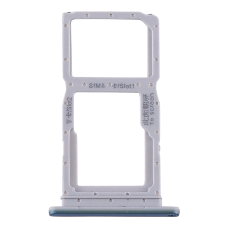 SIM Card Tray + SIM Card Tray / Micro SD Card Tray for Huawei P smart Pro 2019 (Blue) - Card Socket by PMC Jewellery | Online Shopping South Africa | PMC Jewellery