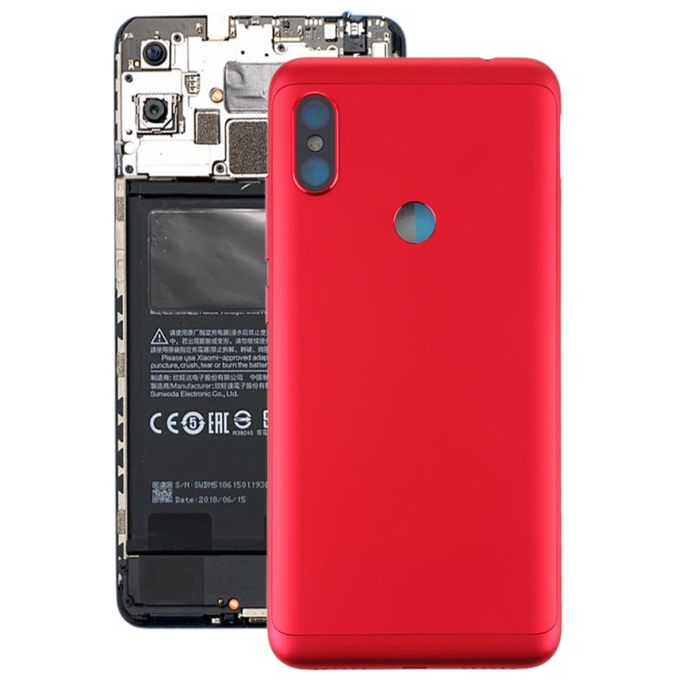 Battery Back Cover with Side Keys for Xiaomi Redmi Note 6 Pro(Red) - Back Cover by PMC Jewellery | Online Shopping South Africa | PMC Jewellery | Buy Now Pay Later Mobicred