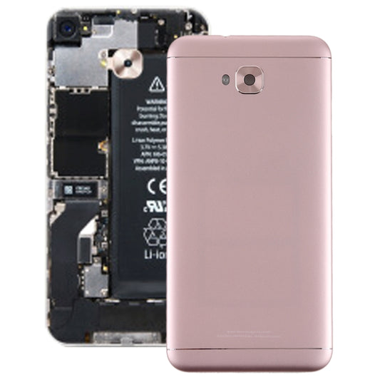 Back Cover with Side Keys & Camera Lens for Asus ZenFone 4 Selfie ZD553KL(Rose Gold) - Back Cover by PMC Jewellery | Online Shopping South Africa | PMC Jewellery | Buy Now Pay Later Mobicred