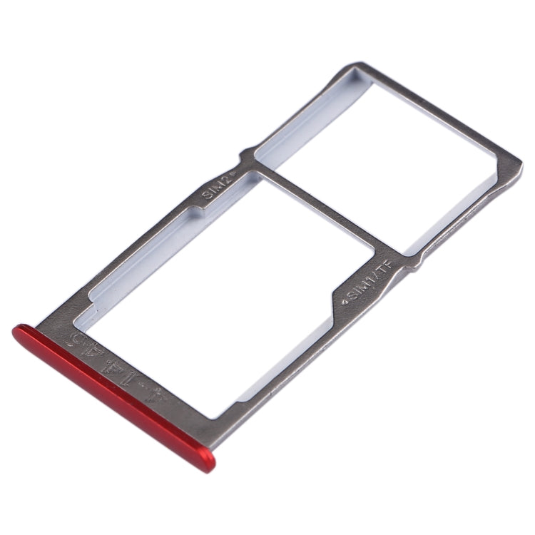 For Meizu 15 SIM Card Tray + SIM Card Tray / Micro SD Card Tray (Red) - Card Socket by PMC Jewellery | Online Shopping South Africa | PMC Jewellery | Buy Now Pay Later Mobicred