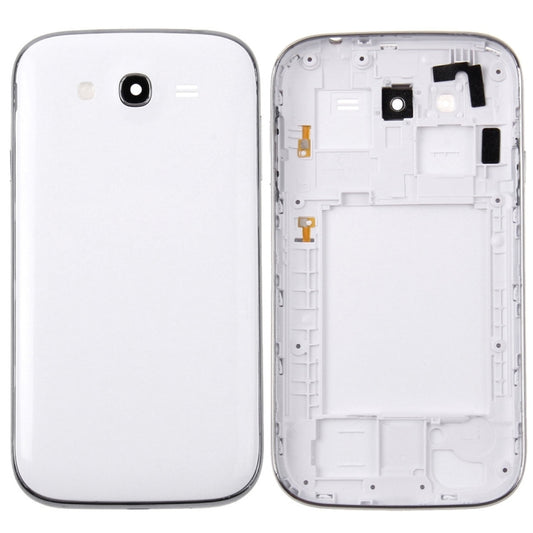 For Galaxy Grand Duos / i9082 Middle Frame Bezel + Battery Back Cover (White) - Back Cover by PMC Jewellery | Online Shopping South Africa | PMC Jewellery | Buy Now Pay Later Mobicred
