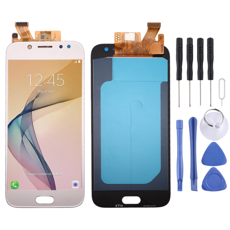 Oled LCD Screen for Galaxy J5 (2017)/J5 Pro 2017, J530F/DS, J530Y/DS with Digitizer Full Assembly (Gold) - free shipping - PMc TechLife - Order now!