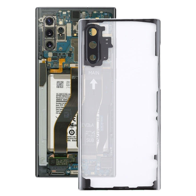 For Samsung Galaxy Note 10 N970 N9700 Transparent Battery Back Cover with Camera Lens Cover (Transparent) - free shipping - PMc TechLife - Order now!